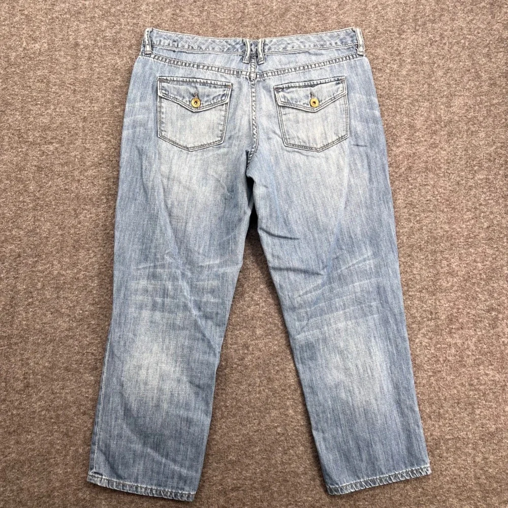 Outback Red Womens Light‎ Wash Straight Leg Blue Cotton Denim Jeans Size 4